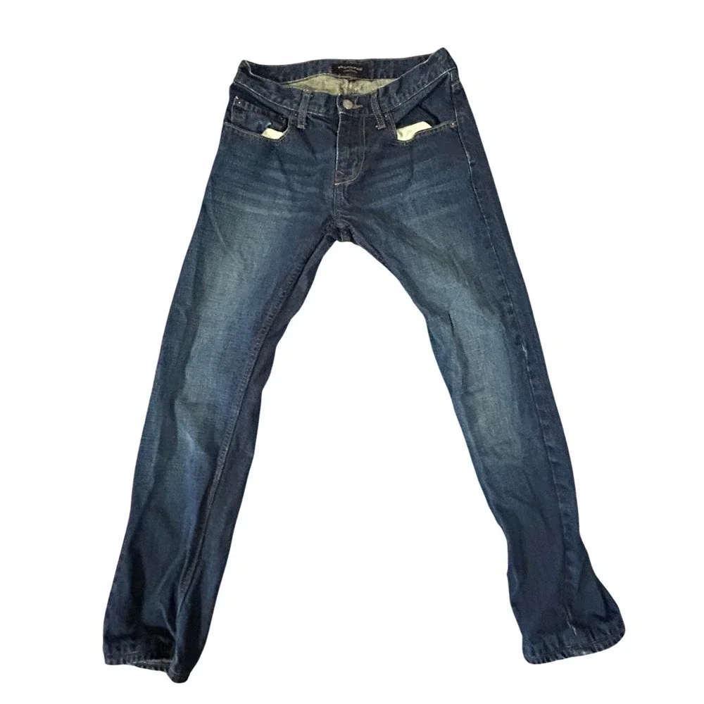 Banana Republic Vintage Straight Mens Dark Wash Denim Jeans 29x27 Tailored